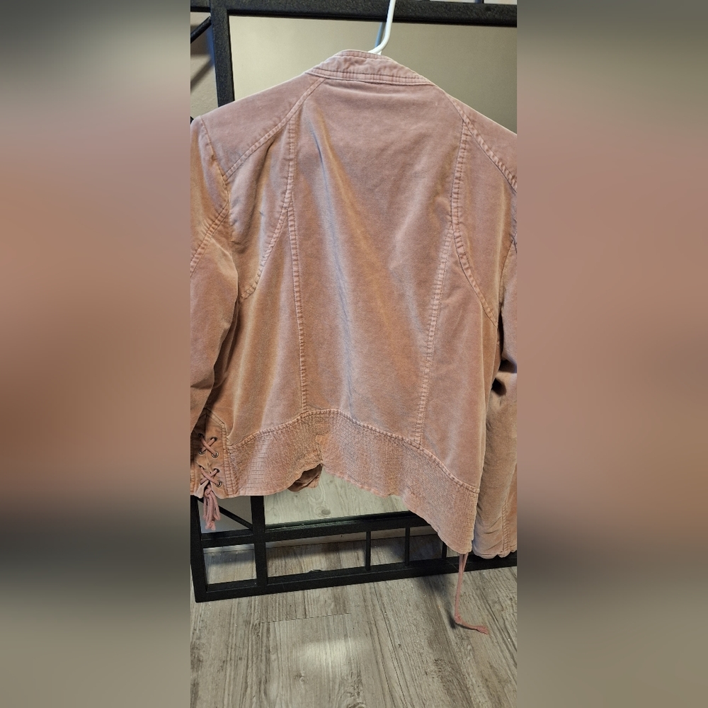 Maurices Velvet zip up jacket